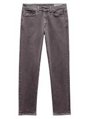 rag & bone Men's Slim Straight Jeans in Charcoal